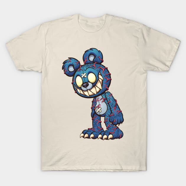 Scary Teddy bear T-Shirt by memoangeles